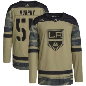 Los Angeles Kings Larry Murphy Official Camo Adidas Authentic Youth Military Appreciation Practice NHL Hockey Jersey
