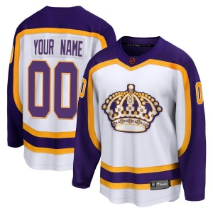 Los Angeles Kings Custom Official White Fanatics Branded Breakaway Adult Custom Special Edition 2.0 NHL Hockey Jersey