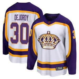 Los Angeles Kings Denis Dejordy Official White Fanatics Branded Breakaway Adult Special Edition 2.0 NHL Hockey Jersey