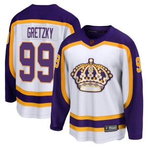 Los Angeles Kings Wayne Gretzky Official White Fanatics Branded Breakaway Adult Special Edition 2.0 NHL Hockey Jersey
