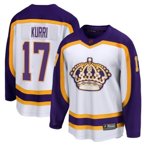 Los Angeles Kings Jari Kurri Official White Fanatics Branded Breakaway Adult Special Edition 2.0 NHL Hockey Jersey