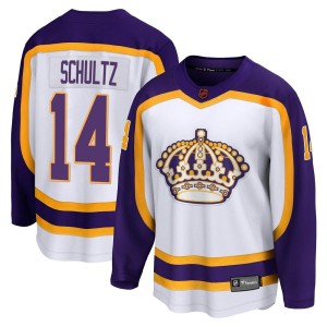Los Angeles Kings Dave Schultz Official White Fanatics Branded Breakaway Adult Special Edition 2.0 NHL Hockey Jersey