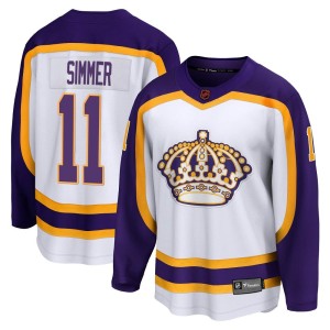 Los Angeles Kings Charlie Simmer Official White Fanatics Branded Breakaway Adult Special Edition 2.0 NHL Hockey Jersey
