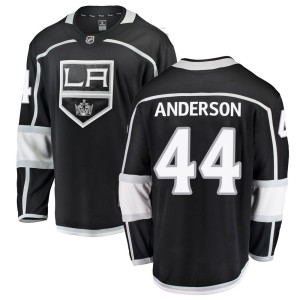 Los Angeles Kings Mikey Anderson Official Black Fanatics Branded Breakaway Youth ized Home NHL Hockey Jersey