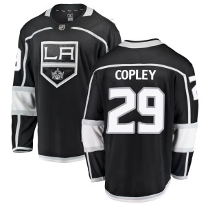 Los Angeles Kings Pheonix Copley Official Black Fanatics Branded Breakaway Youth Home NHL Hockey Jersey