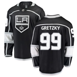 Los Angeles Kings Wayne Gretzky Official Black Fanatics Branded Breakaway Youth Home NHL Hockey Jersey