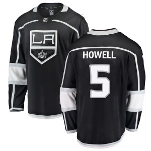 Los Angeles Kings Harry Howell Official Black Fanatics Branded Breakaway Youth Home NHL Hockey Jersey