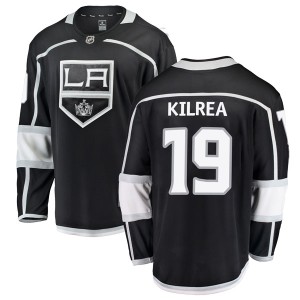 Los Angeles Kings Brian Kilrea Official Black Fanatics Branded Breakaway Youth Home NHL Hockey Jersey