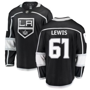 Los Angeles Kings Trevor Lewis Official Black Fanatics Branded Breakaway Youth Home NHL Hockey Jersey