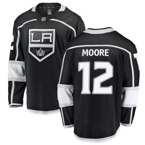 Los Angeles Kings Trevor Moore Official Black Fanatics Branded Breakaway Youth Home NHL Hockey Jersey