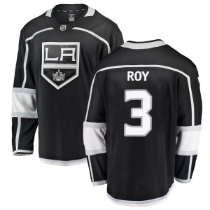 Los Angeles Kings Matt Roy Official Black Fanatics Branded Breakaway Youth Home NHL Hockey Jersey