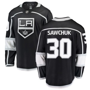 Los Angeles Kings Terry Sawchuk Official Black Fanatics Branded Breakaway Youth Home NHL Hockey Jersey