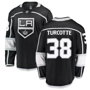 Los Angeles Kings Alex Turcotte Official Black Fanatics Branded Breakaway Youth Home NHL Hockey Jersey