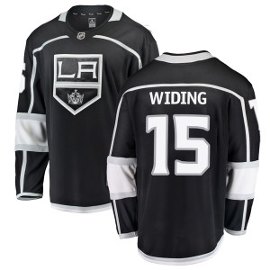 Los Angeles Kings Juha Widing Official Black Fanatics Branded Breakaway Youth Home NHL Hockey Jersey