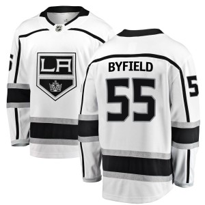 Los Angeles Kings Quinton Byfield Official White Fanatics Branded Breakaway Youth Away NHL Hockey Jersey