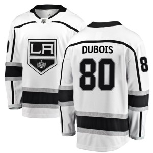 Los Angeles Kings Pierre-Luc Dubois Official White Fanatics Branded Breakaway Youth Away NHL Hockey Jersey