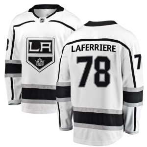 Los Angeles Kings Alex Laferriere Official White Fanatics Branded Breakaway Youth Away NHL Hockey Jersey