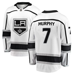 Los Angeles Kings Mike Murphy Official White Fanatics Branded Breakaway Youth Away NHL Hockey Jersey