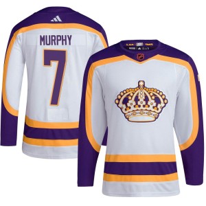 Los Angeles Kings Mike Murphy Official White Adidas Authentic Adult Reverse Retro 2.0 NHL Hockey Jersey