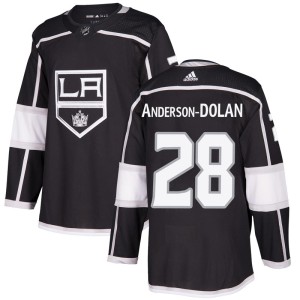 Los Angeles Kings Jaret Anderson-Dolan Official Black Adidas Authentic Youth Home NHL Hockey Jersey