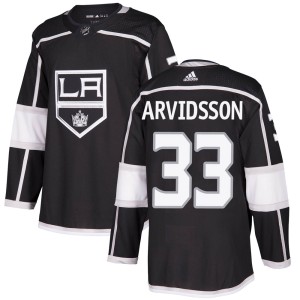 Los Angeles Kings Viktor Arvidsson Official Black Adidas Authentic Youth Home NHL Hockey Jersey