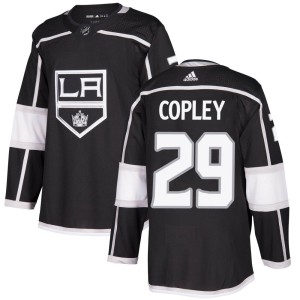 Los Angeles Kings Pheonix Copley Official Black Adidas Authentic Youth Home NHL Hockey Jersey