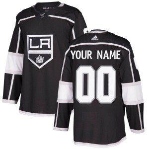 Los Angeles Kings Custom Official Black Adidas Authentic Youth Custom Home NHL Hockey Jersey