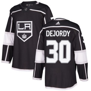 Los Angeles Kings Denis Dejordy Official Black Adidas Authentic Youth Home NHL Hockey Jersey