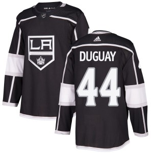 Los Angeles Kings Ron Duguay Official Black Adidas Authentic Youth Home NHL Hockey Jersey