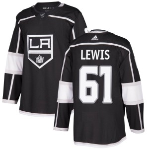 Los Angeles Kings Trevor Lewis Official Black Adidas Authentic Youth Home NHL Hockey Jersey
