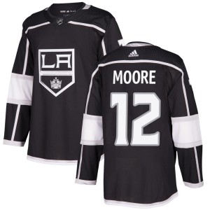 Los Angeles Kings Trevor Moore Official Black Adidas Authentic Youth Home NHL Hockey Jersey