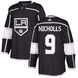 Los Angeles Kings Bernie Nicholls Official Black Adidas Authentic Youth Home NHL Hockey Jersey