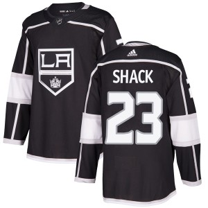 Los Angeles Kings Eddie Shack Official Black Adidas Authentic Youth Home NHL Hockey Jersey