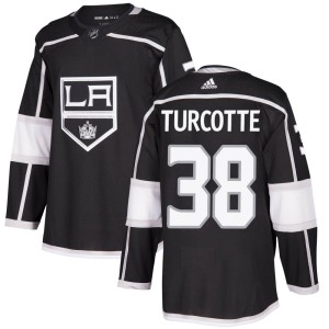 Los Angeles Kings Alex Turcotte Official Black Adidas Authentic Youth Home NHL Hockey Jersey