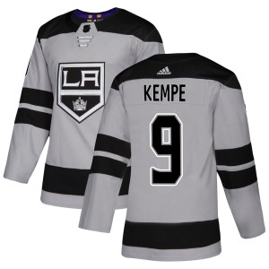 Los Angeles Kings Adrian Kempe Official Gray Adidas Authentic Youth Alternate NHL Hockey Jersey