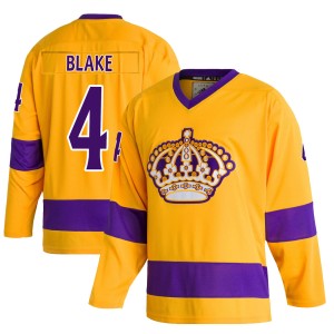 Los Angeles Kings Rob Blake Official Gold Adidas Authentic Youth Classics NHL Hockey Jersey