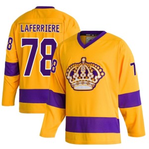 Los Angeles Kings Alex Laferriere Official Gold Adidas Authentic Youth Classics NHL Hockey Jersey