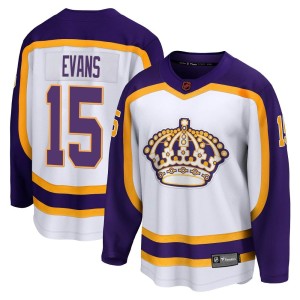 Los Angeles Kings Daryl Evans Official White Fanatics Branded Breakaway Youth Special Edition 2.0 NHL Hockey Jersey