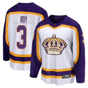 Los Angeles Kings Matt Roy Official White Fanatics Branded Breakaway Youth Special Edition 2.0 NHL Hockey Jersey
