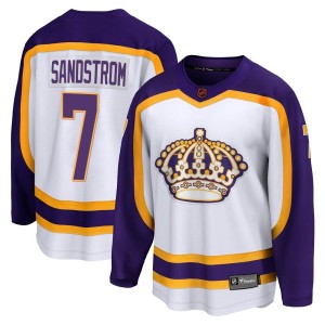 Los Angeles Kings Tomas Sandstrom Official White Fanatics Branded Breakaway Youth Special Edition 2.0 NHL Hockey Jersey