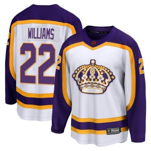 Los Angeles Kings Tiger Williams Official White Fanatics Branded Breakaway Youth Special Edition 2.0 NHL Hockey Jersey