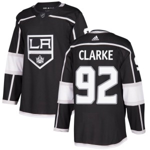 Los Angeles Kings Brandt Clarke Official Black Adidas Authentic Adult Home NHL Hockey Jersey