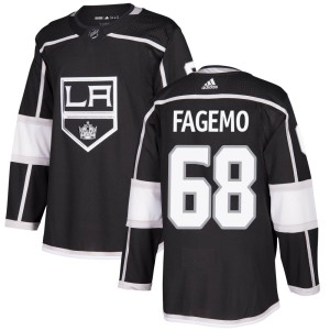 Los Angeles Kings Samuel Fagemo Official Black Adidas Authentic Adult Home NHL Hockey Jersey