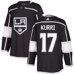 Los Angeles Kings Jari Kurri Official Black Adidas Authentic Adult Home NHL Hockey Jersey