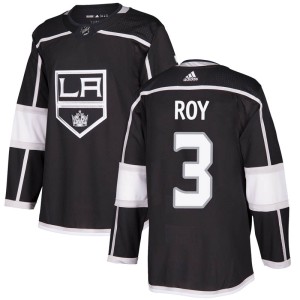 Los Angeles Kings Matt Roy Official Black Adidas Authentic Adult Home NHL Hockey Jersey