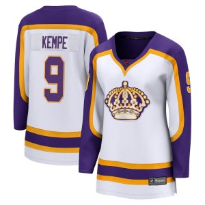 Los Angeles Kings Adrian Kempe Official White Fanatics Branded Breakaway Women's Special Edition 2.0 NHL Hockey Jersey