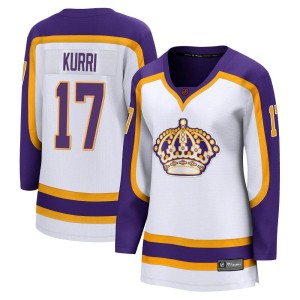 Los Angeles Kings Jari Kurri Official White Fanatics Branded Breakaway Women's Special Edition 2.0 NHL Hockey Jersey