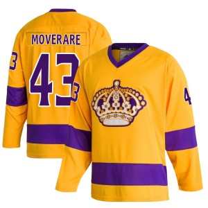Los Angeles Kings Jacob Moverare Official Gold Adidas Authentic Adult Classics NHL Hockey Jersey
