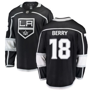 Los Angeles Kings Bob Berry Official Black Fanatics Branded Breakaway Adult Home NHL Hockey Jersey