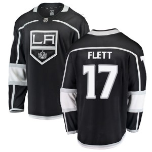Los Angeles Kings Bill Flett Official Black Fanatics Branded Breakaway Adult Home NHL Hockey Jersey